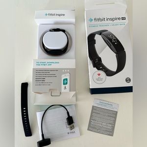 Fitbit Inspire HR Heart Rate and Fitness Tracker, One Size (S & L Bands Incld)